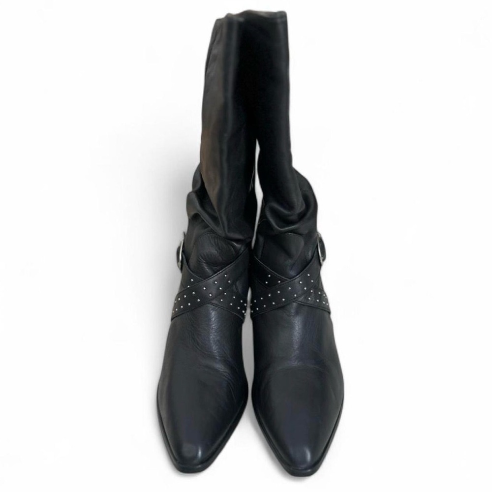 Black Leather Women's Boots